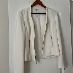 Rebecca Minkoff white jacket size 10